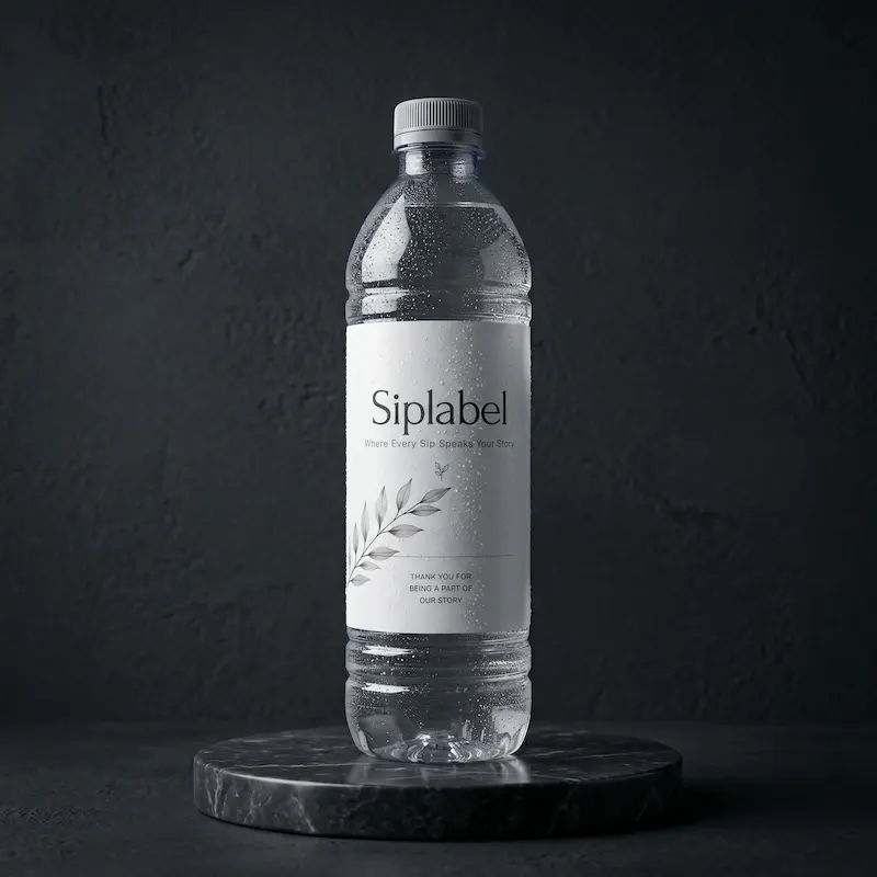 Premium Siplabel custom-branded bottle
